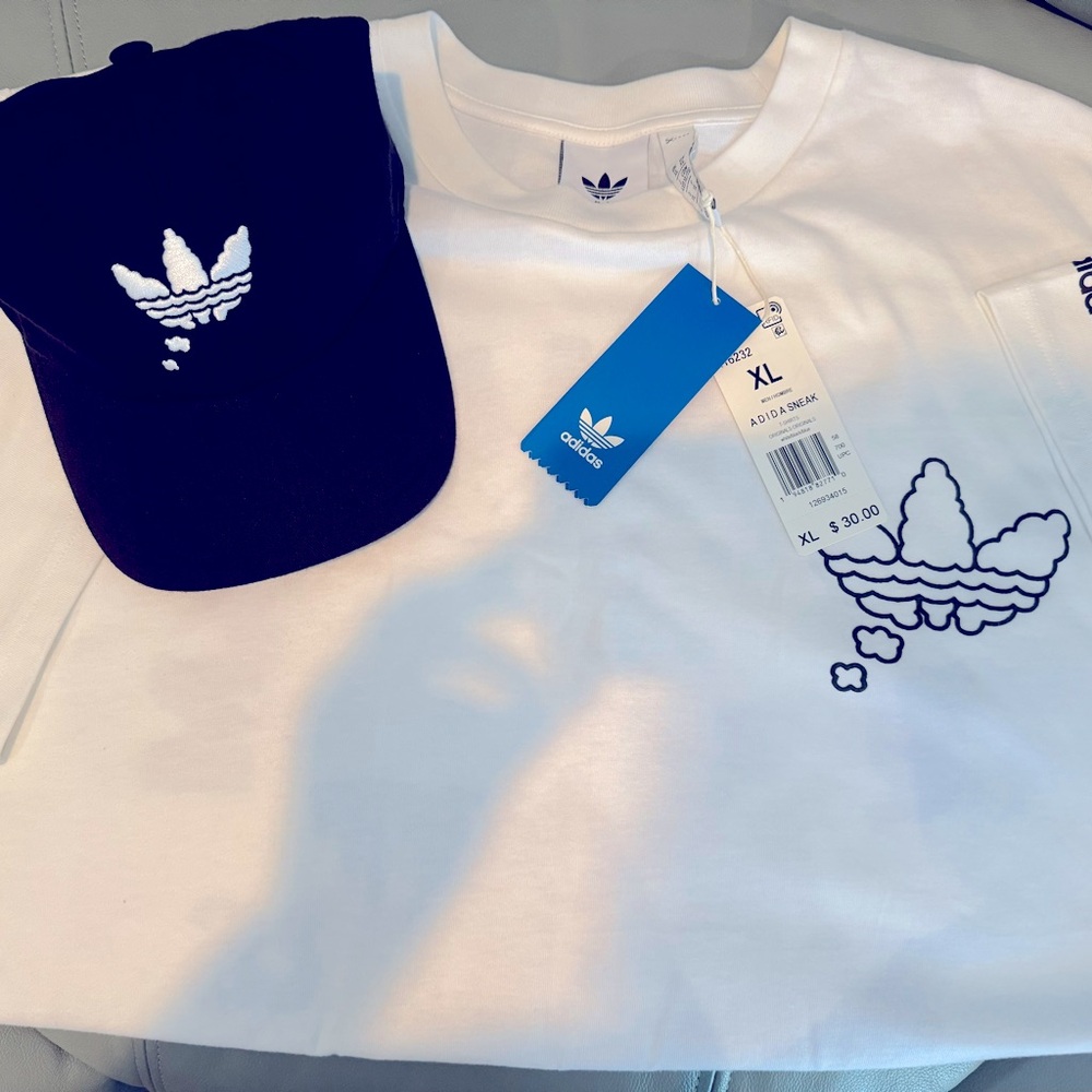 Adidas Originals T-shirt & Hat Size XL NWT